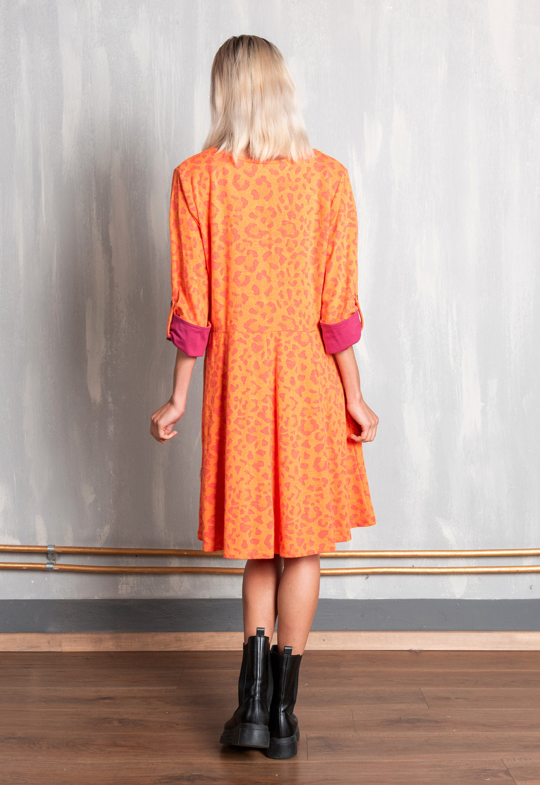 W25Dress-G5 – Kleid mit ausgestelltem Rockteil – GOTS-zertifiziert