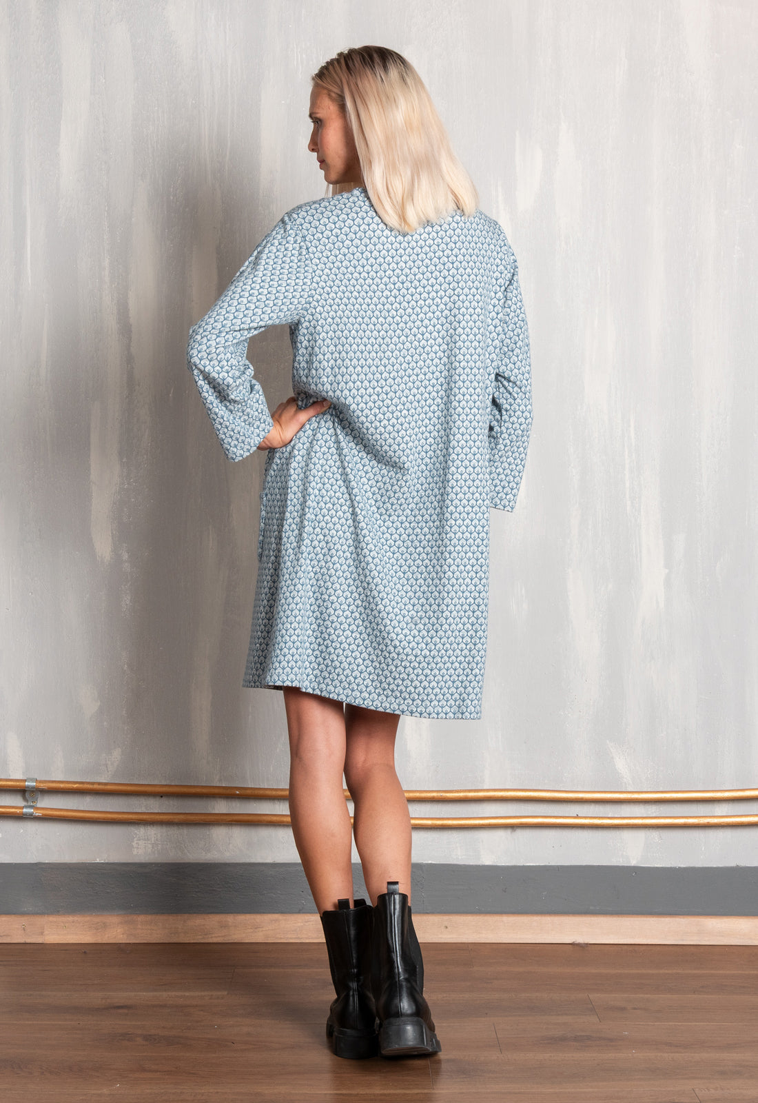 W25Dress-G7 – Kleid in A-Form mit Taschen – GOTS-zertifiziert