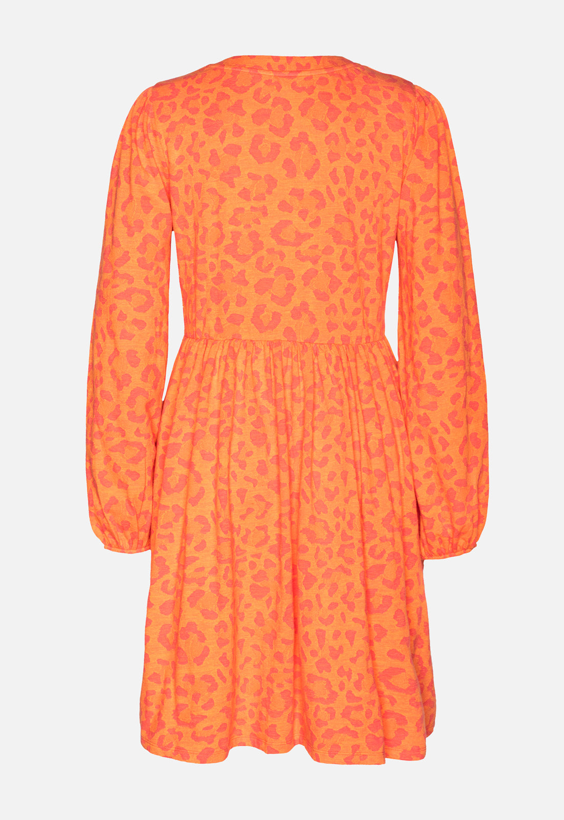 W25Dress-G8 – Klassisches Kleid mit Knopfleiste & V-Ausschnitt – GOTS-zertifiziert