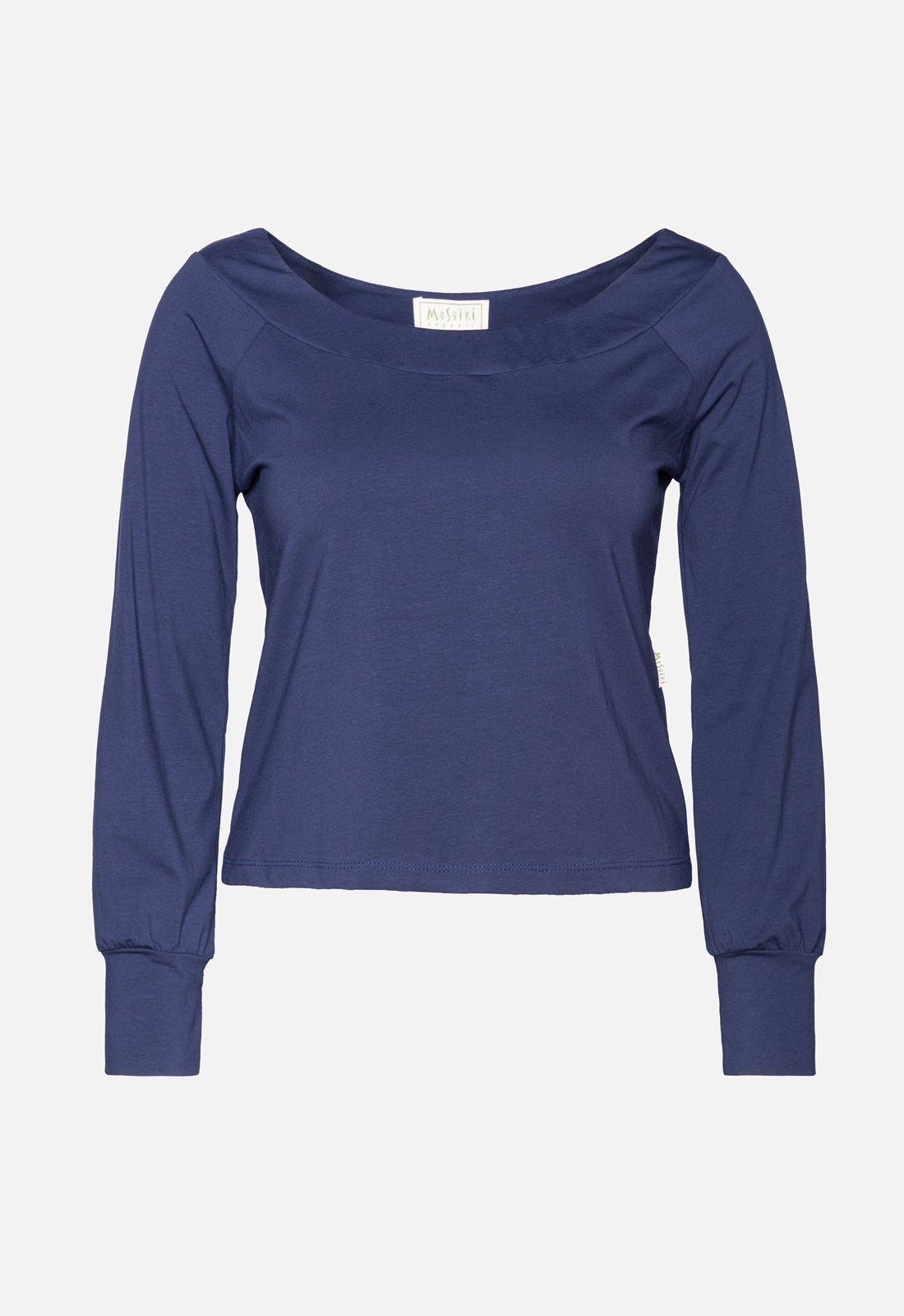 W25Top-G2 – Langarmshirt mit weitem Ausschnitt – GOTS-zertifiziert
