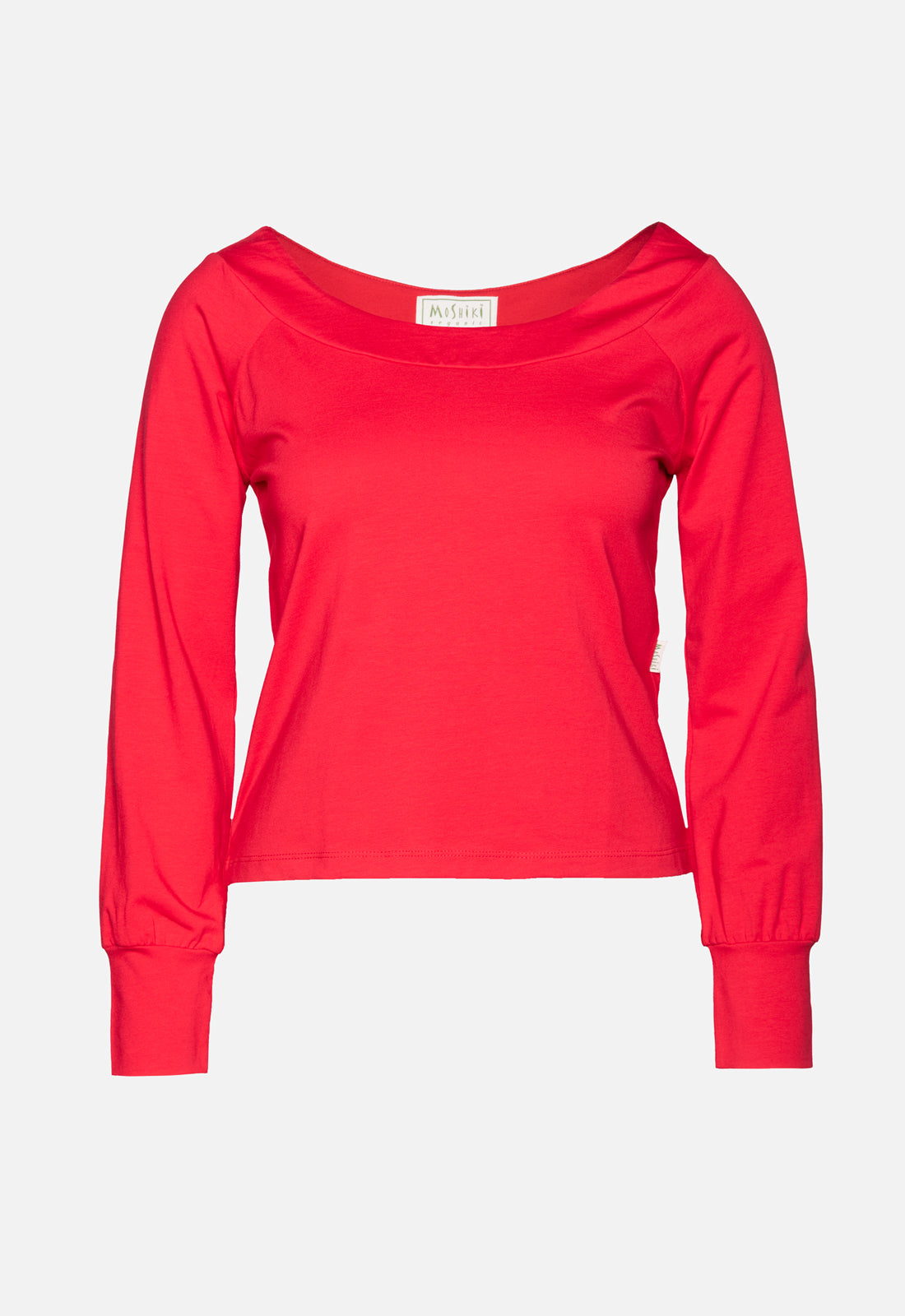 W25Top-G2 – Langarmshirt mit weitem Ausschnitt – GOTS-zertifiziert