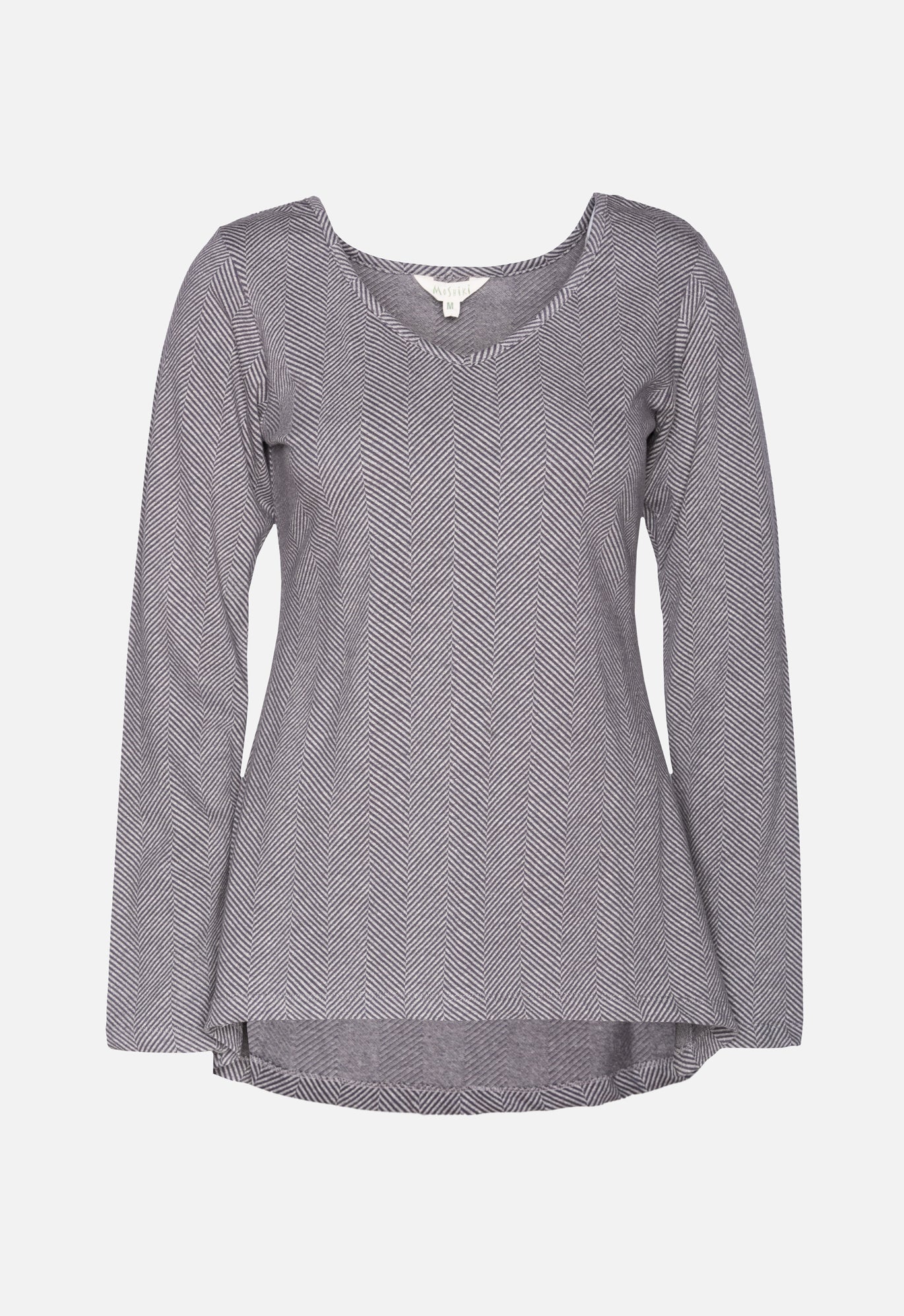 W25Top-G7 – High-Low Langarmshirt – GOTS-zertifiziert