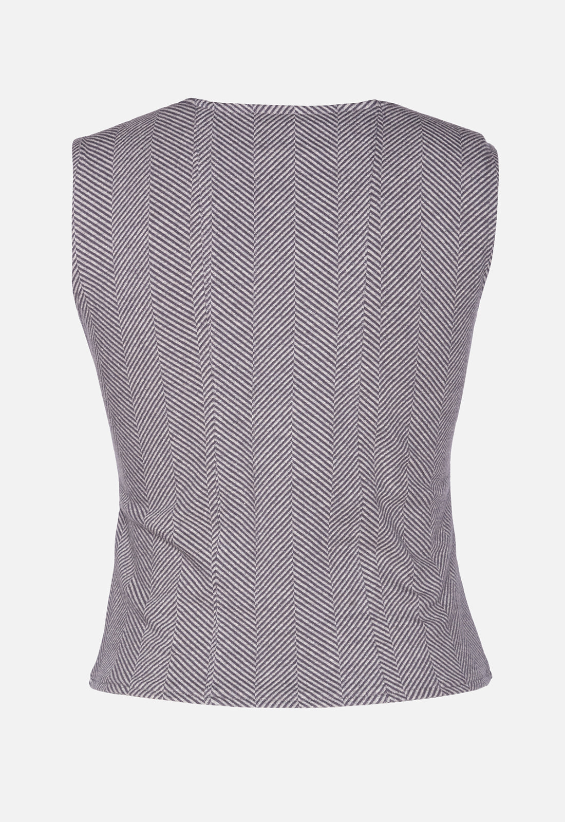 W25Vest-G1 – Klassische Weste aus Bio-Stretch-Jacquard – GOTS-zertifiziert