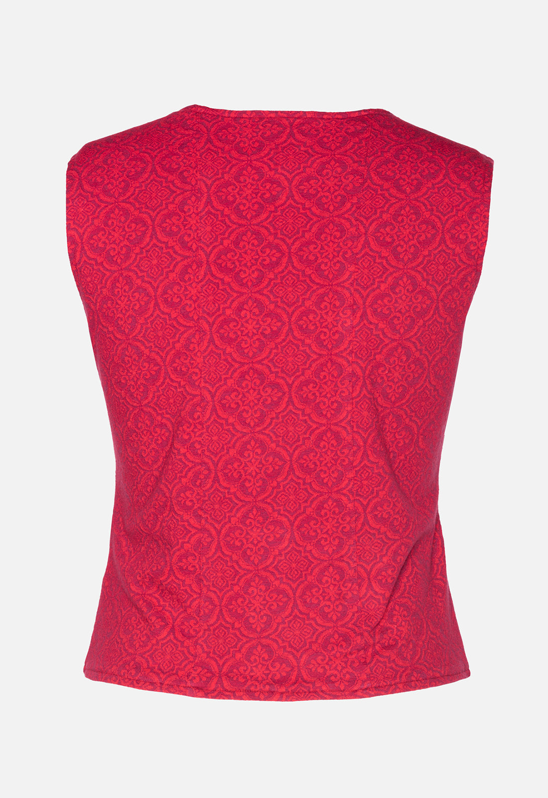 W25Vest-G1 – Klassische Weste aus Bio-Stretch-Jacquard – GOTS-zertifiziert