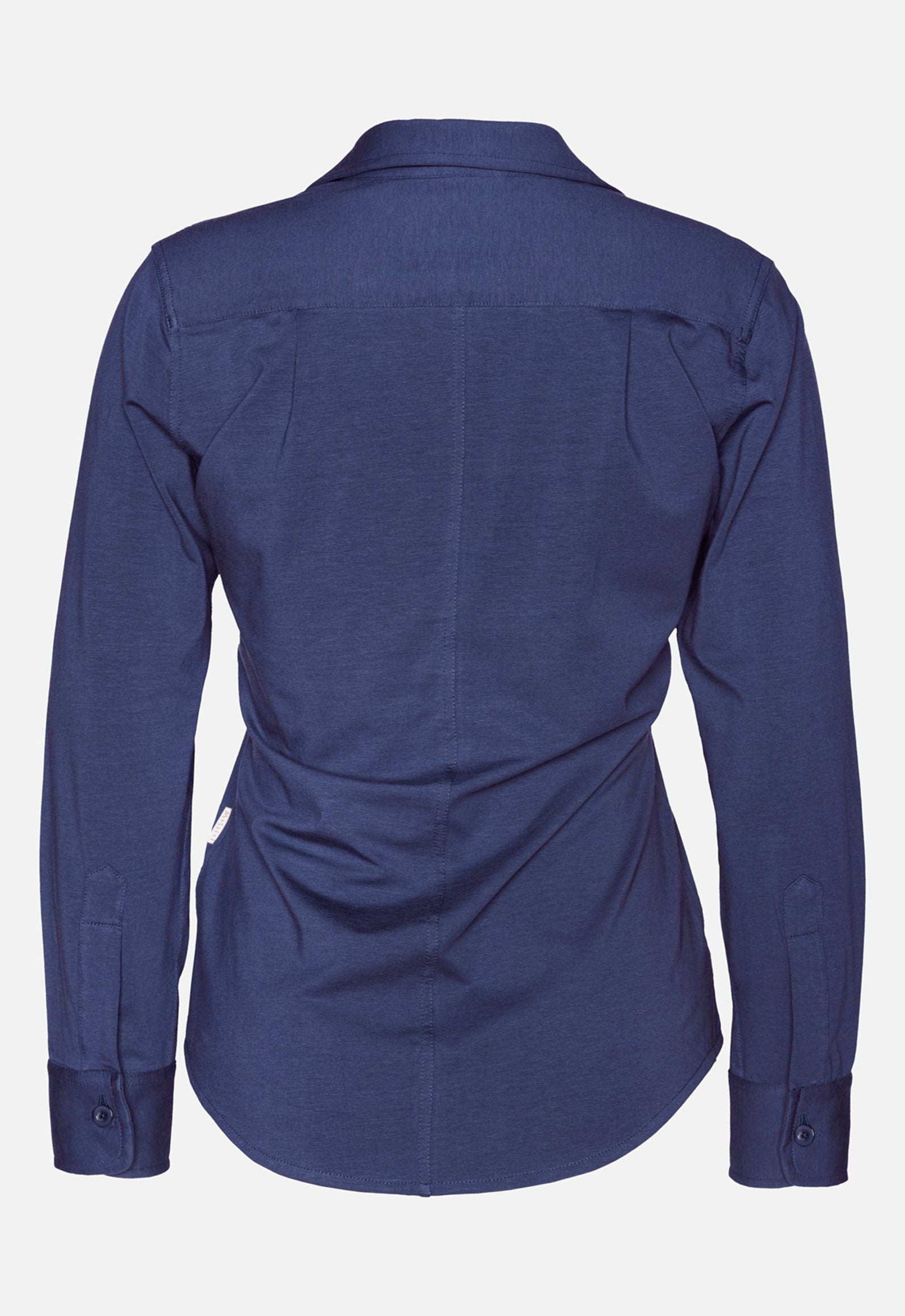W26Blouse-G1 – Jerseybluse aus Bio-Baumwolle mit Kragen