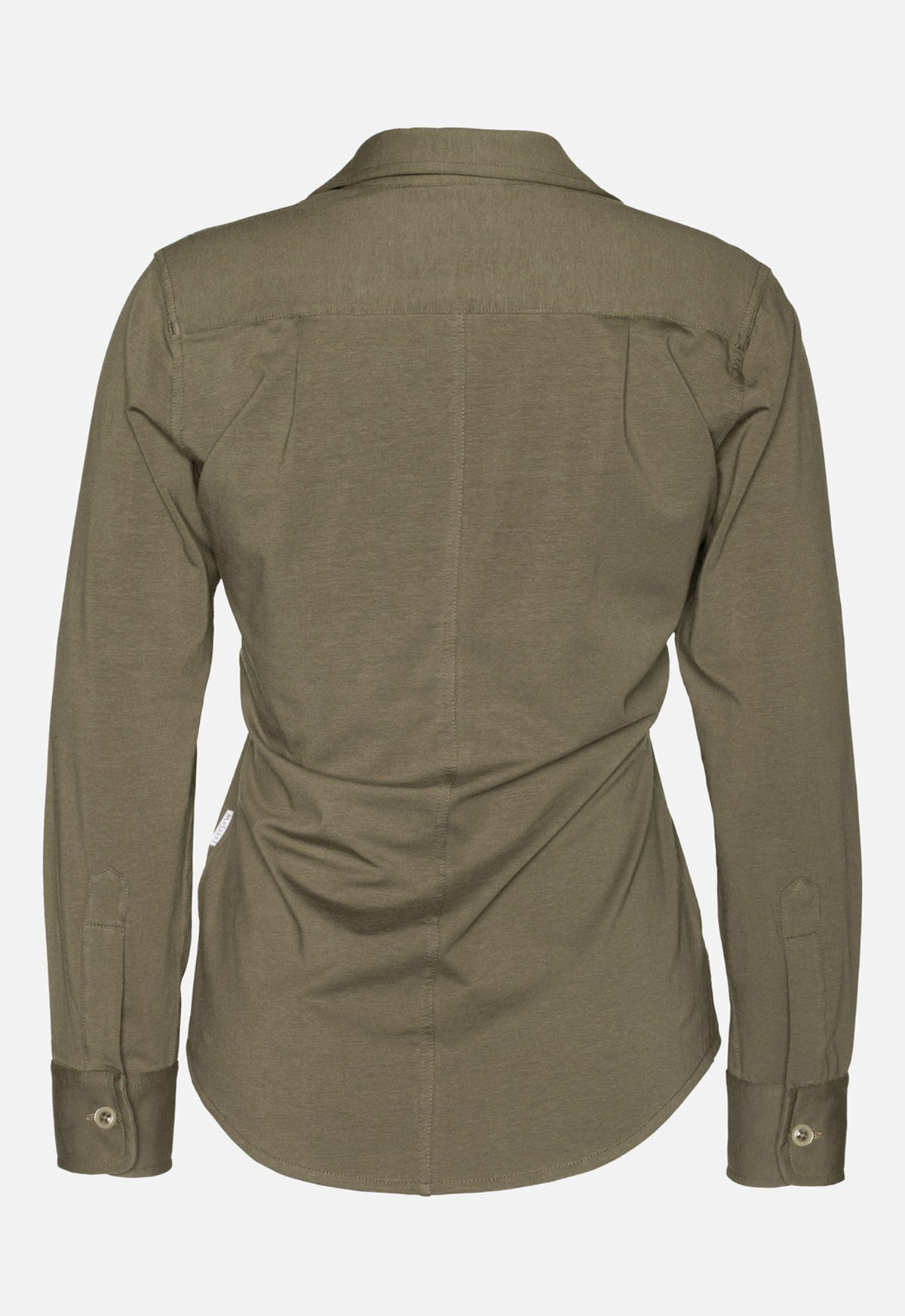 W26Blouse-G1 – Jerseybluse aus Bio-Baumwolle mit Kragen