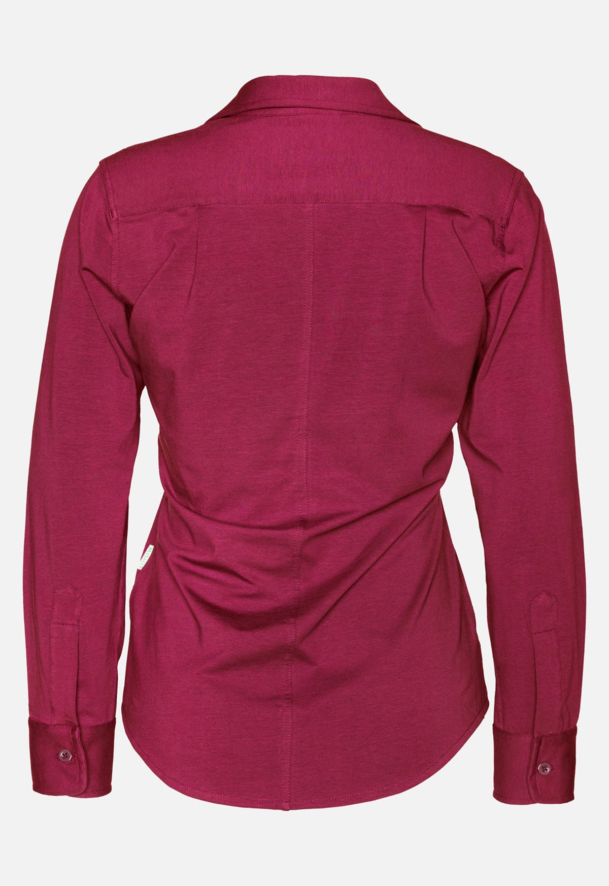 W26Blouse-G1 – Jerseybluse aus Bio-Baumwolle mit Kragen