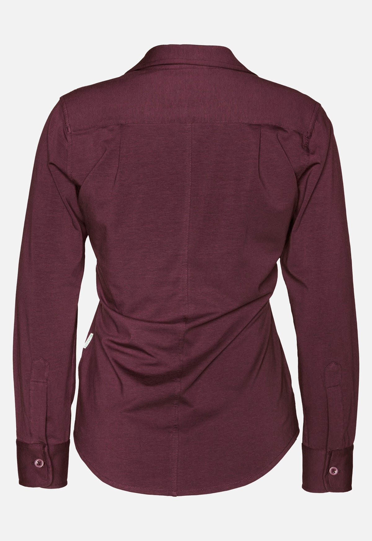 W26Blouse-G1 – Jerseybluse aus Bio-Baumwolle mit Kragen