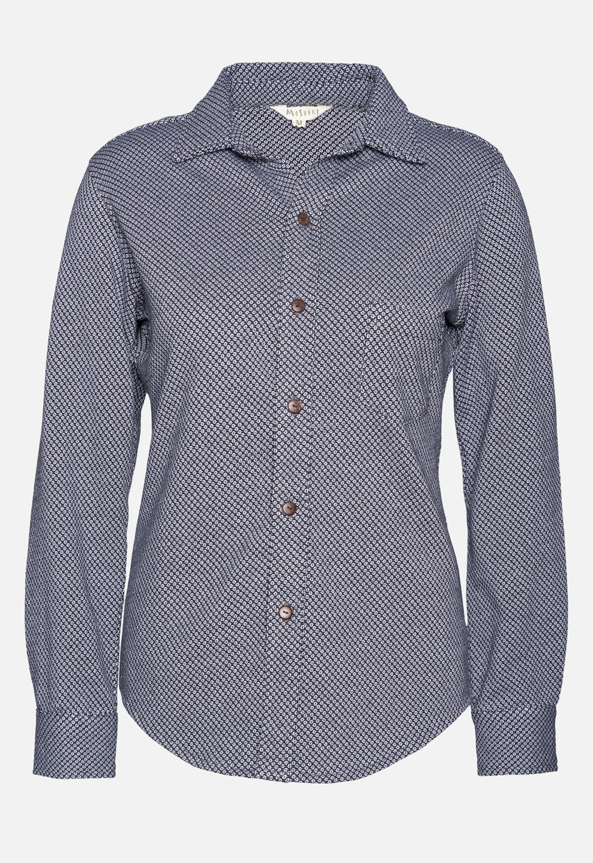 W26Blouse-G2 – GOTS Bluse aus Bio-Baumwoll-Jacquard