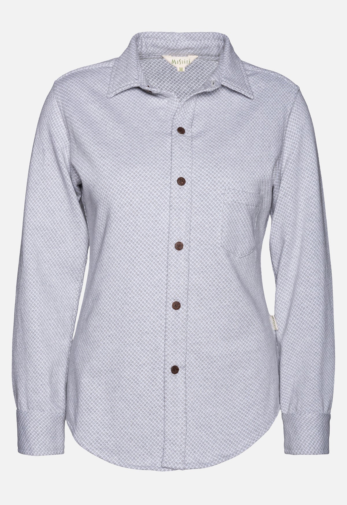 W26Blouse-G2 – GOTS Bluse aus Bio-Baumwoll-Jacquard