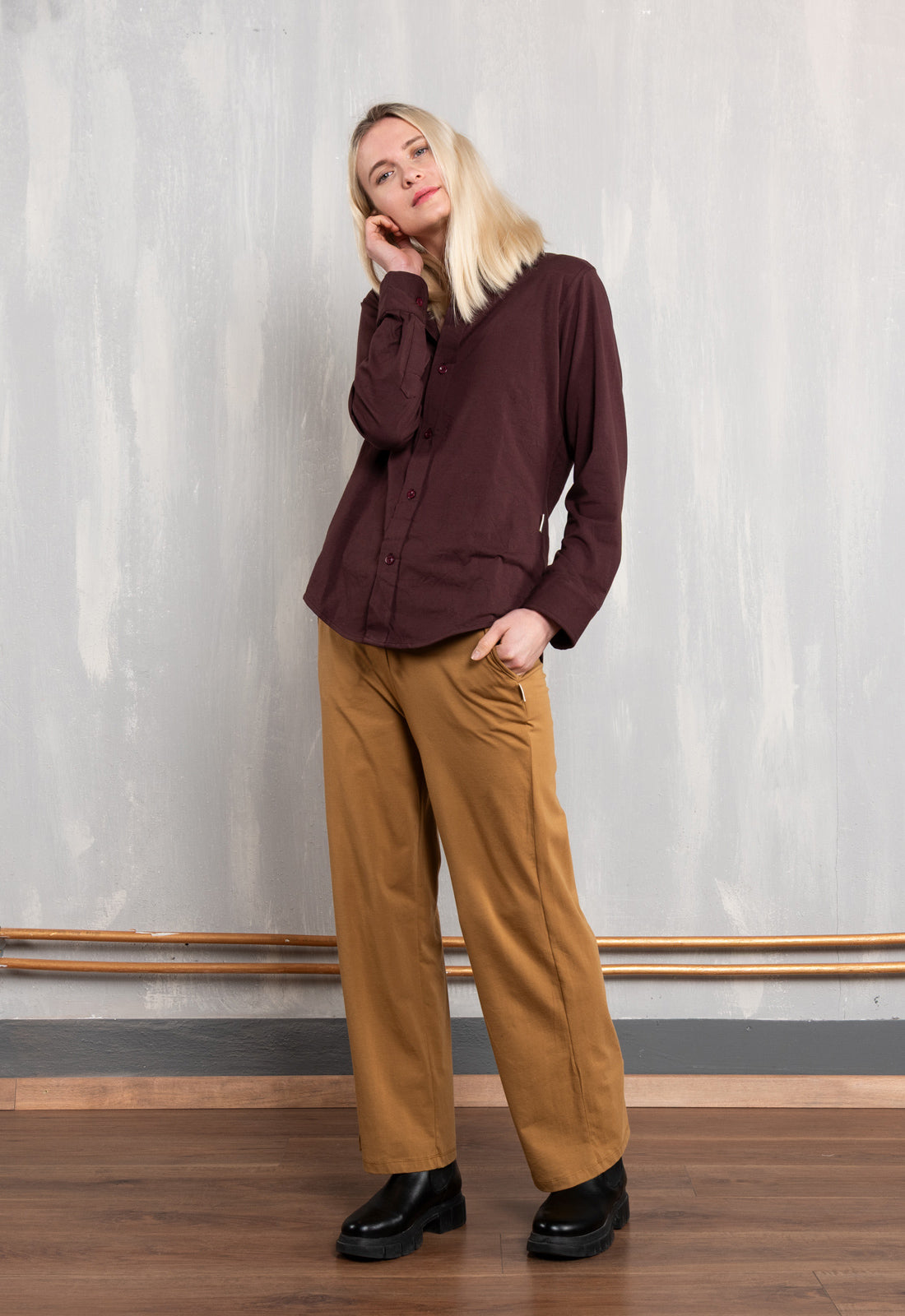 W26Pants-G2 – Gerade Jogginghose aus Bio-Baumwolle