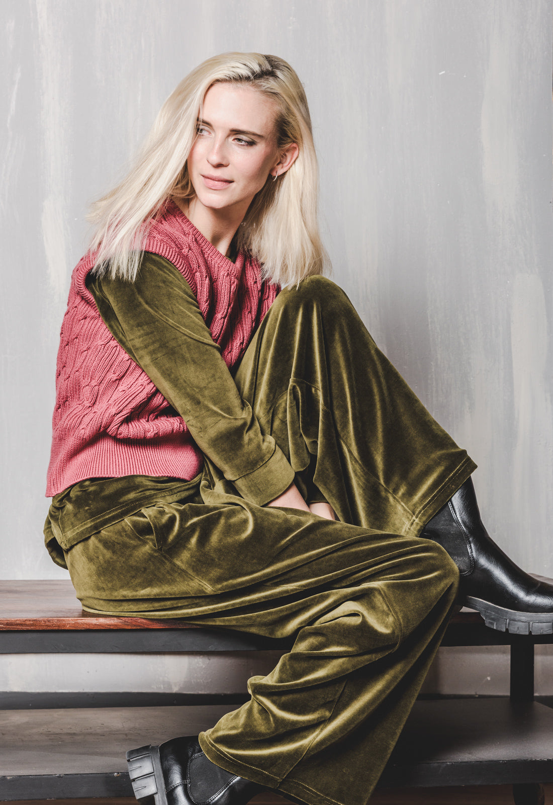 W26Pants-G5 – Samt-Hose mit Taschen aus Bio-Baumwolle