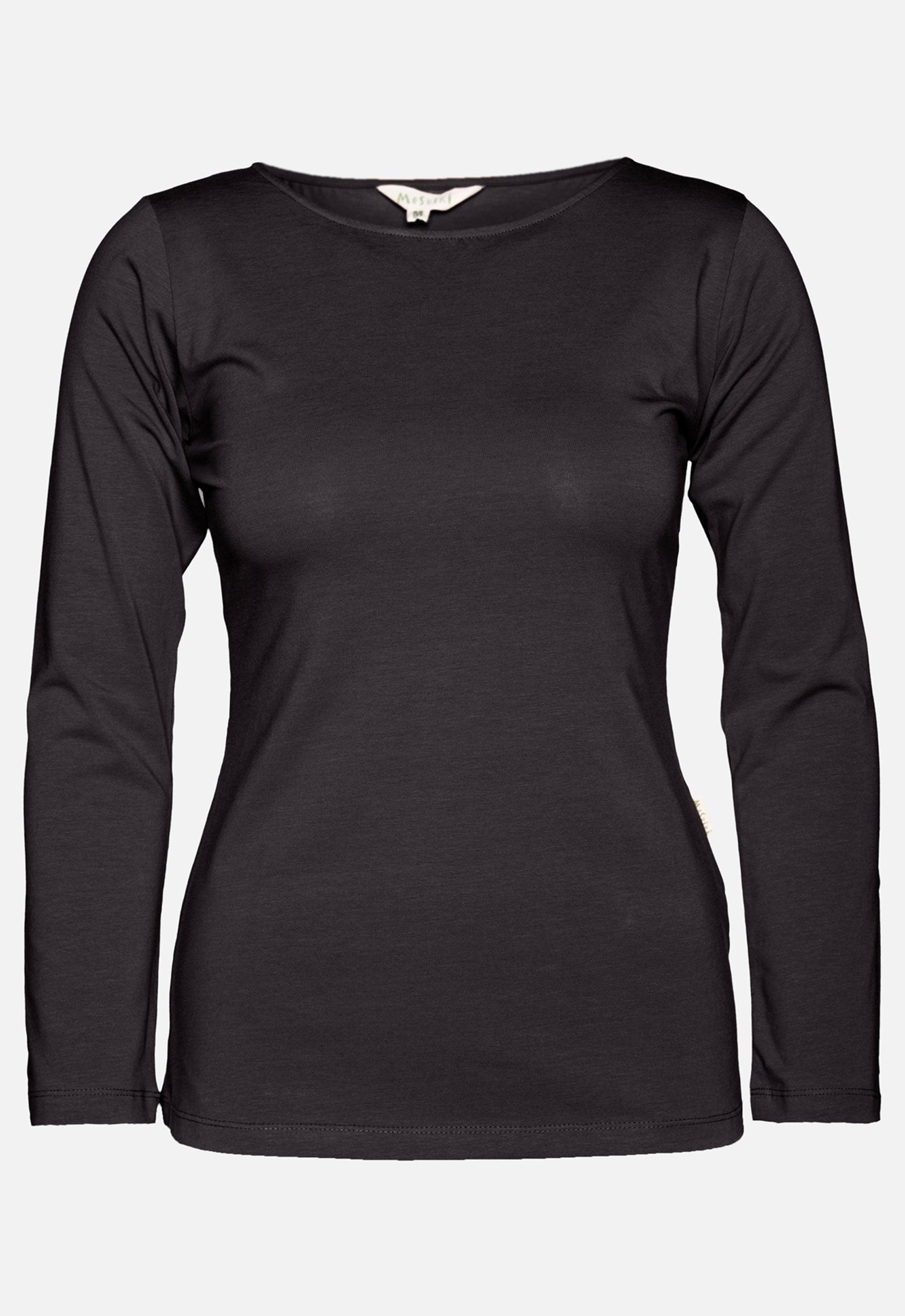 W26Top-G1 – Figurbetontes Langarmshirt aus Bio-Baumwolle