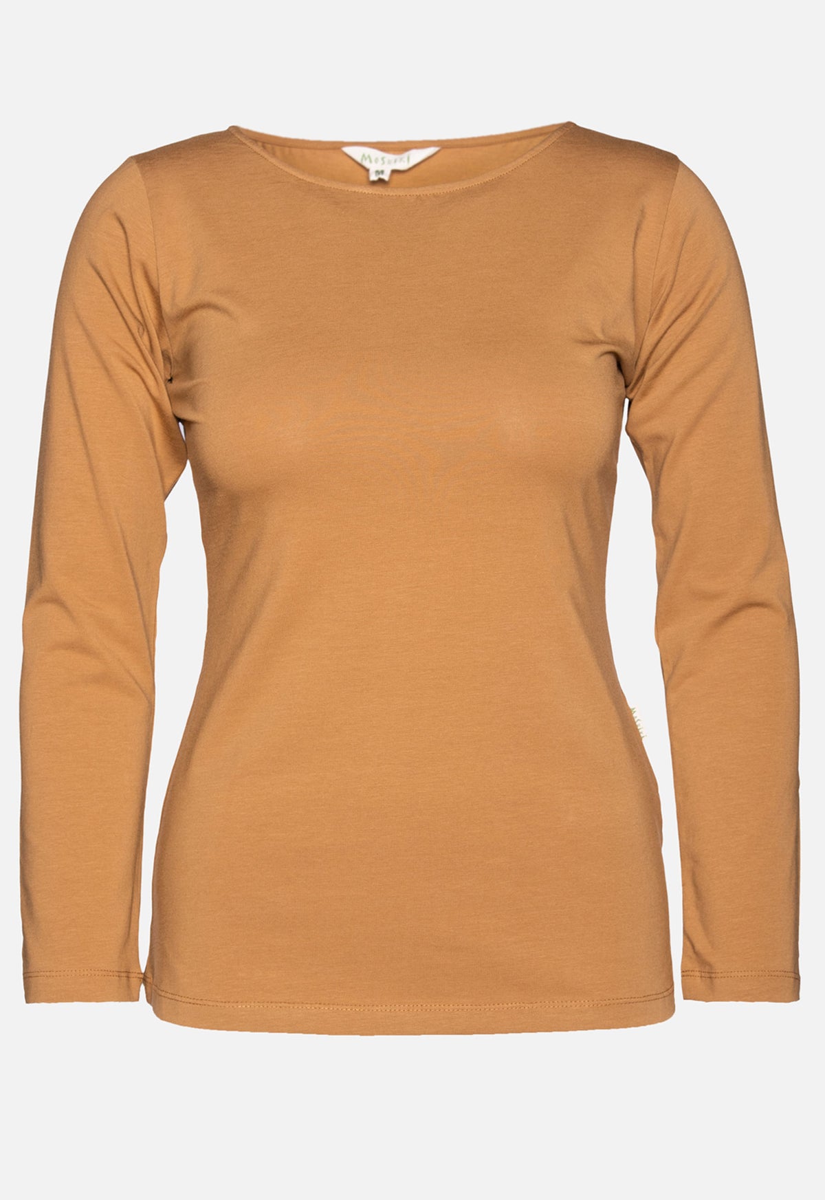W26Top-G1 – Figurbetontes Langarmshirt aus Bio-Baumwolle
