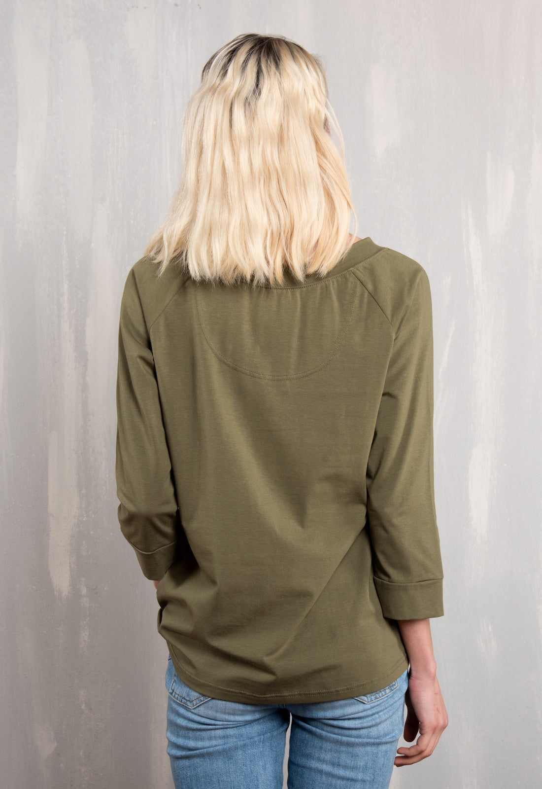 W26Top-G2 – Längeres Langarmshirt aus Bio-Baumwolle