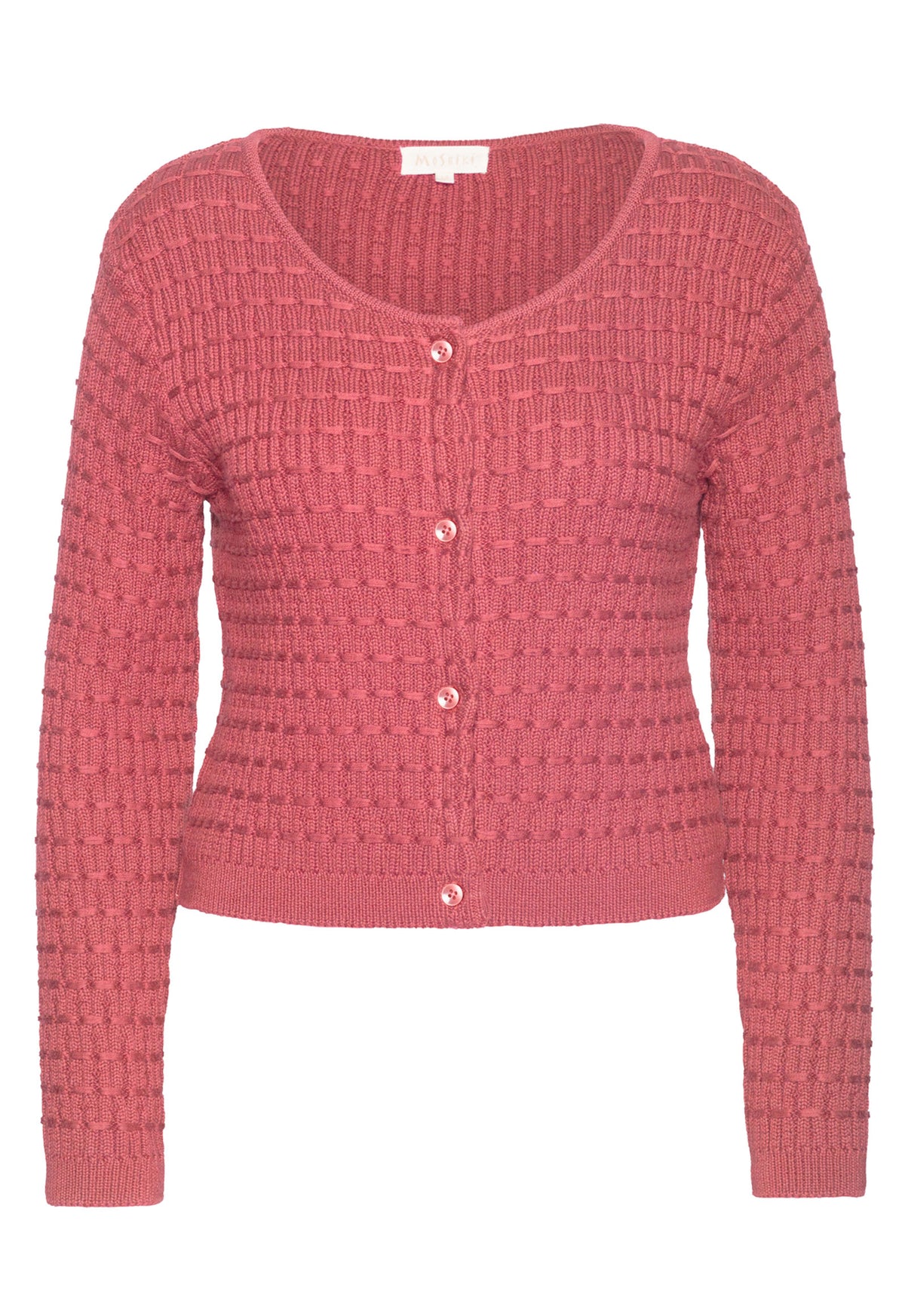 Yumari Jacket – Figurbetonter Strickcardigan aus Bio-Baumwolle