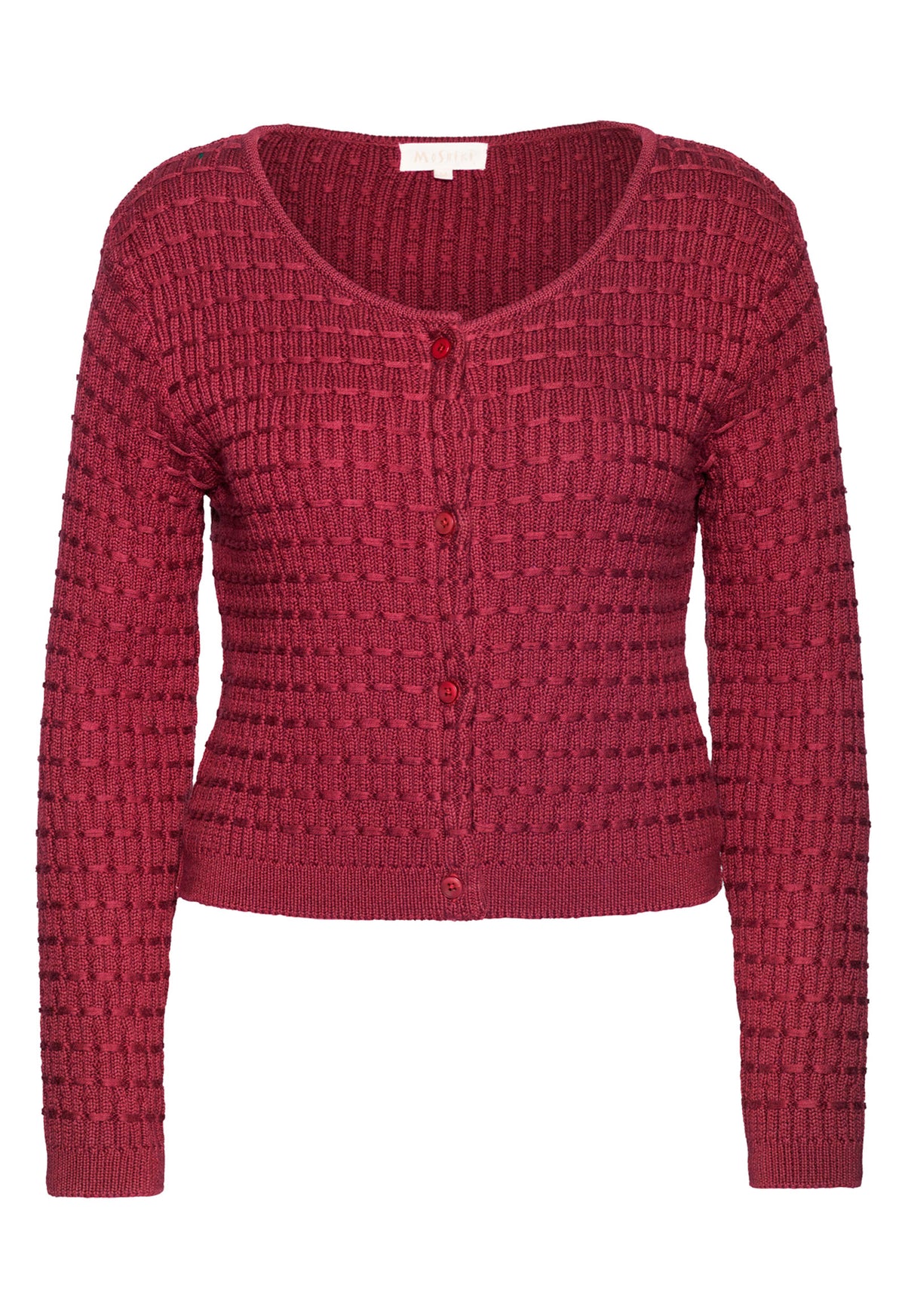 Yumari Jacket – Figurbetonter Strickcardigan aus Bio-Baumwolle