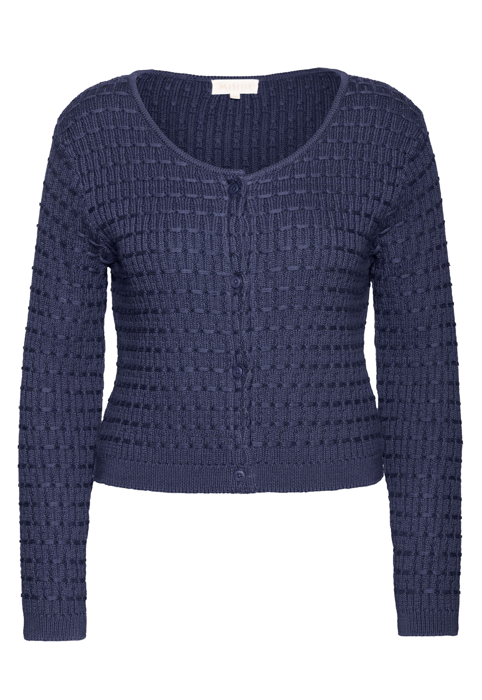 Yumari Jacket – Figurbetonter Strickcardigan aus Bio-Baumwolle