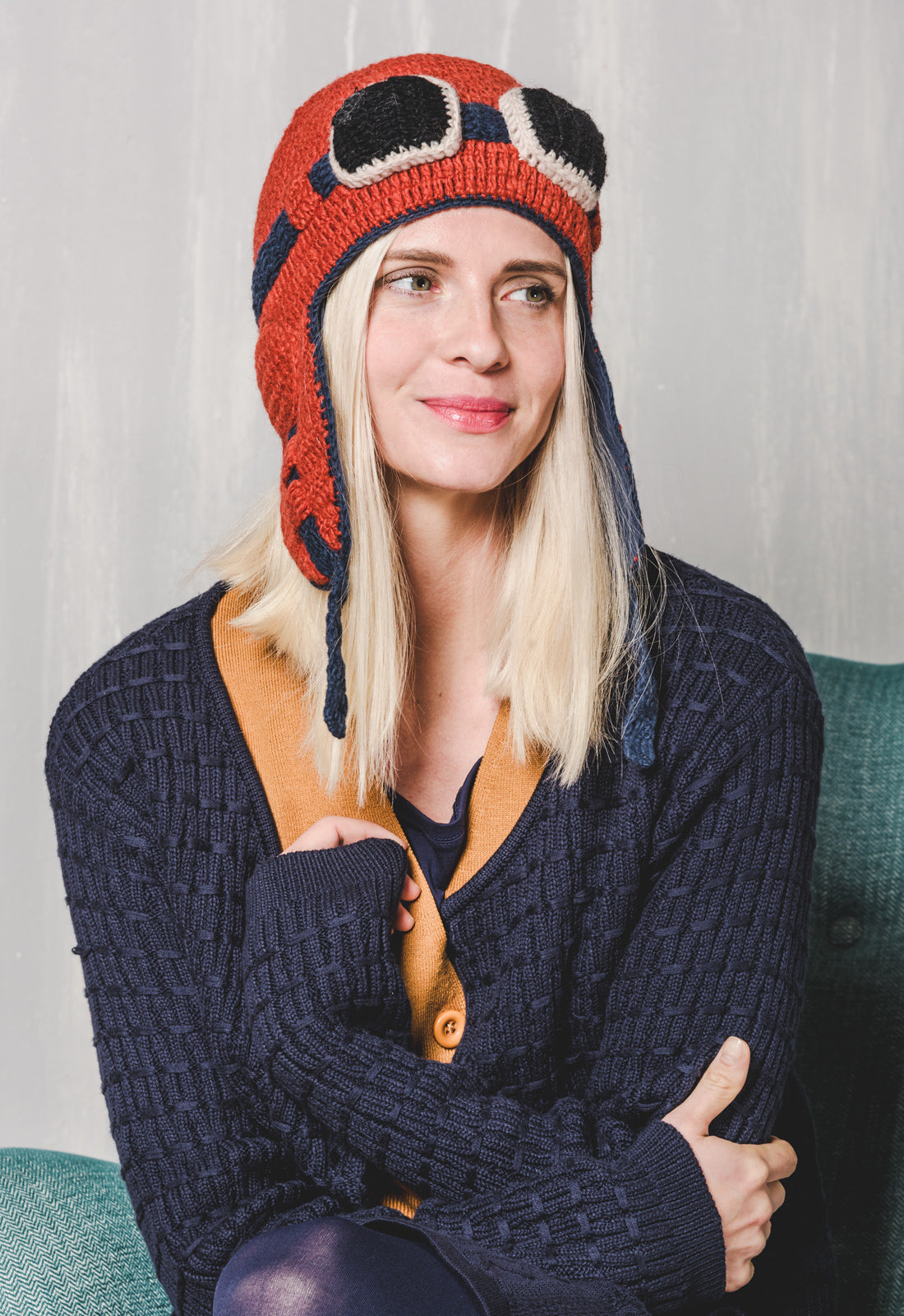 Yumari Jacket – Figurbetonter Strickcardigan aus Bio-Baumwolle