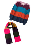 Ketak Pullover #1 Navy und Ketak Schal #2 Lila