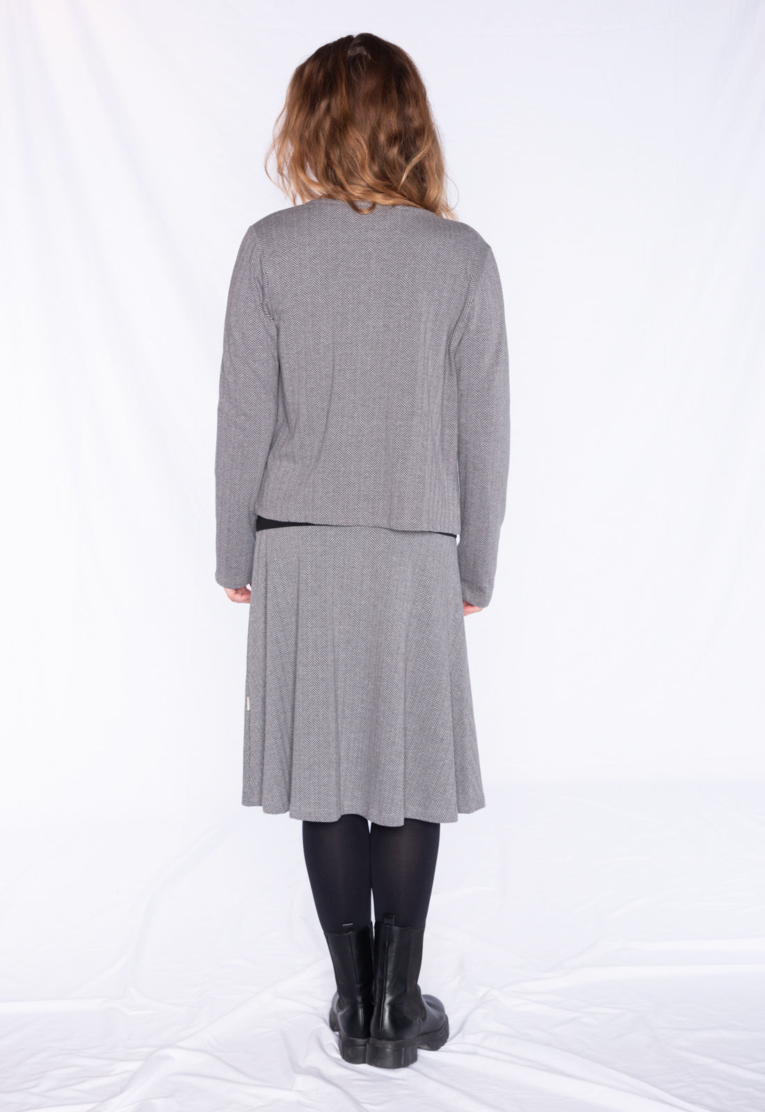 Flared midi-length skirt - GOTS certified - W24Skirt-G5