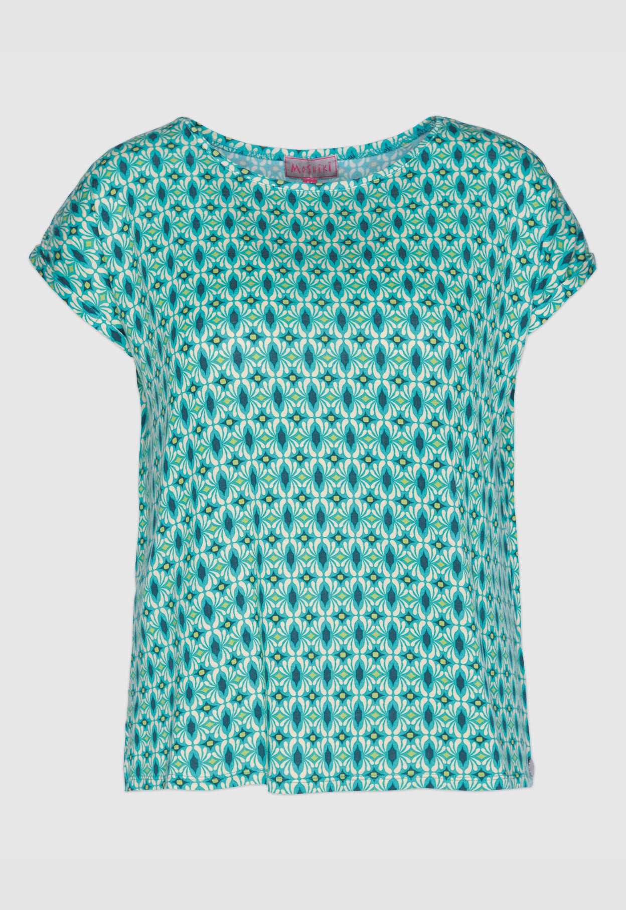 Boxy shirt with folded sleeves - S24Top-V3