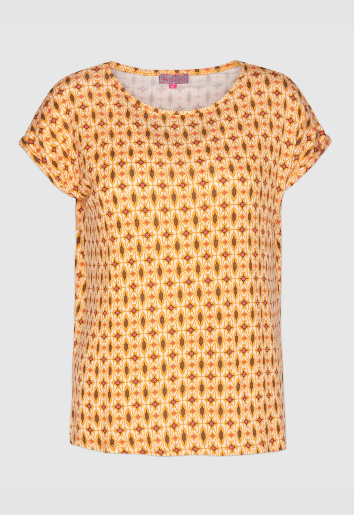Boxy shirt with folded sleeves - S24Top-V3