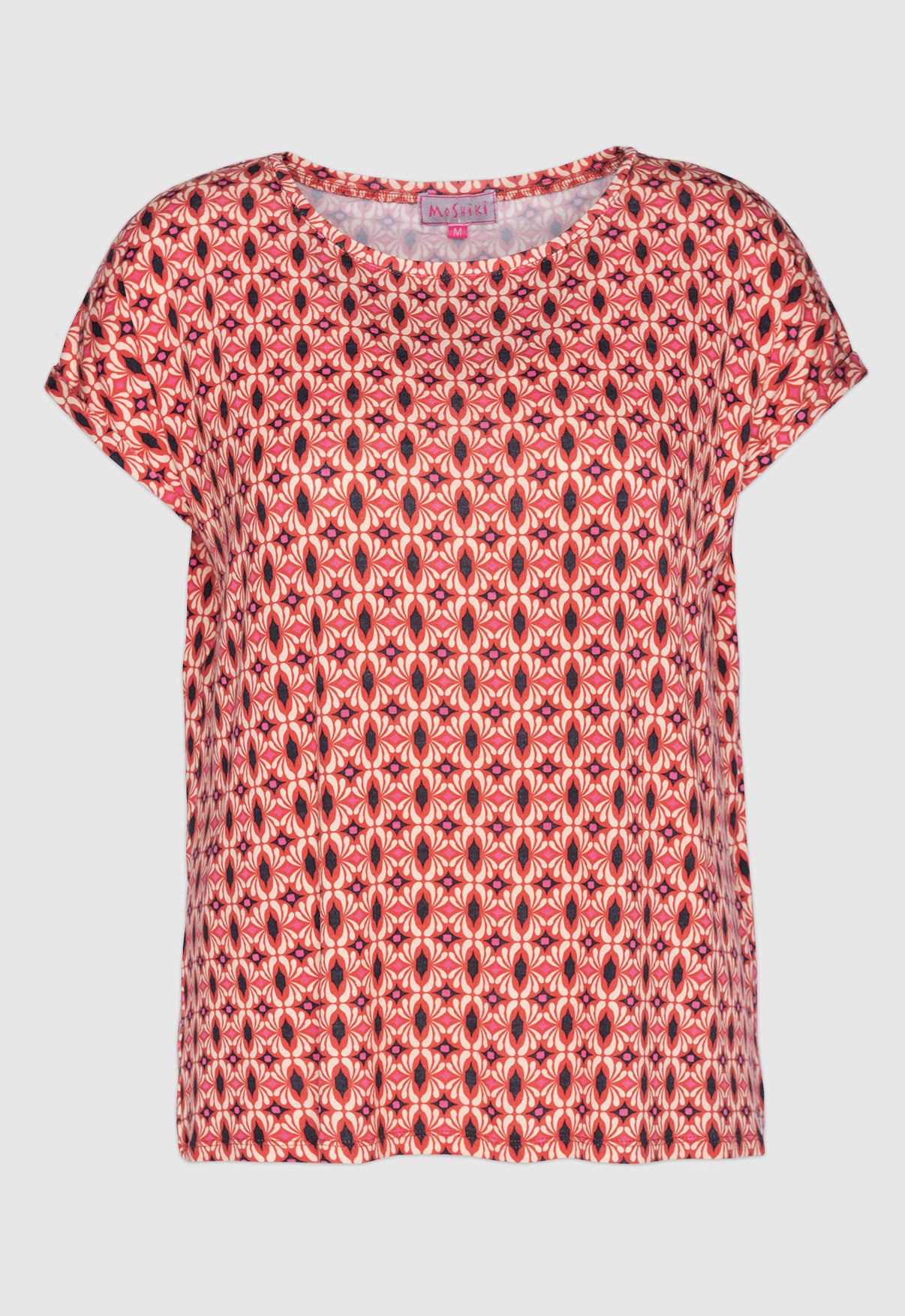 Boxy shirt with folded sleeves - S24Top-V3