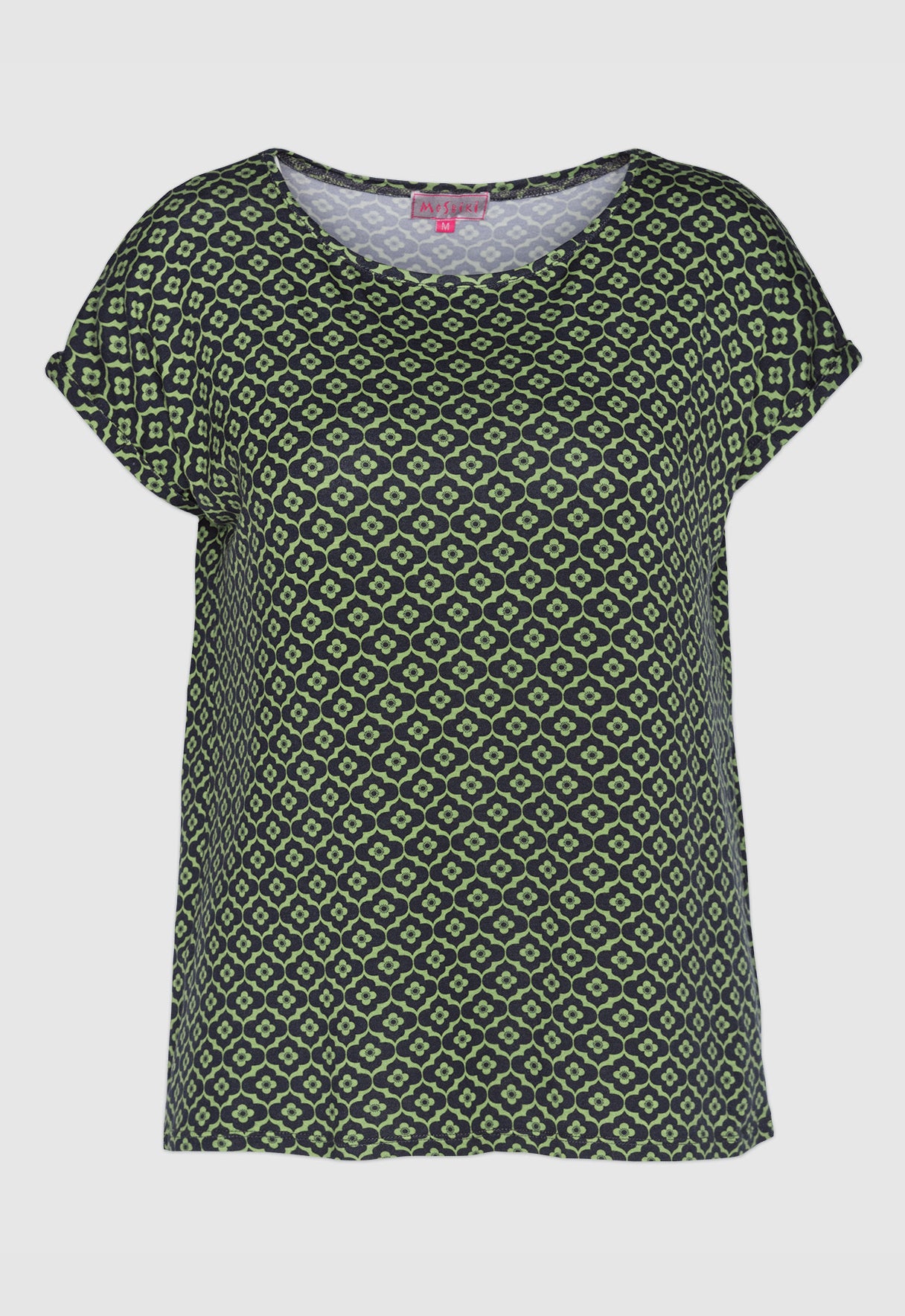 Boxy shirt with folded sleeves - S24Top-V3