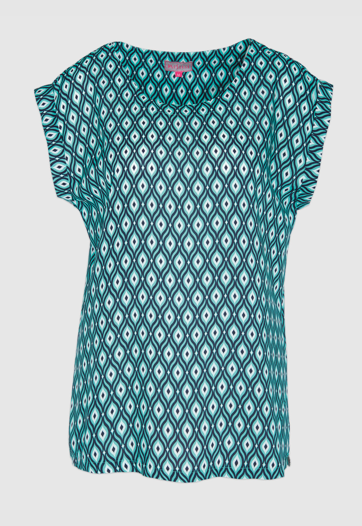 Loose-fitting rayon T-shirt - S24Top-R1