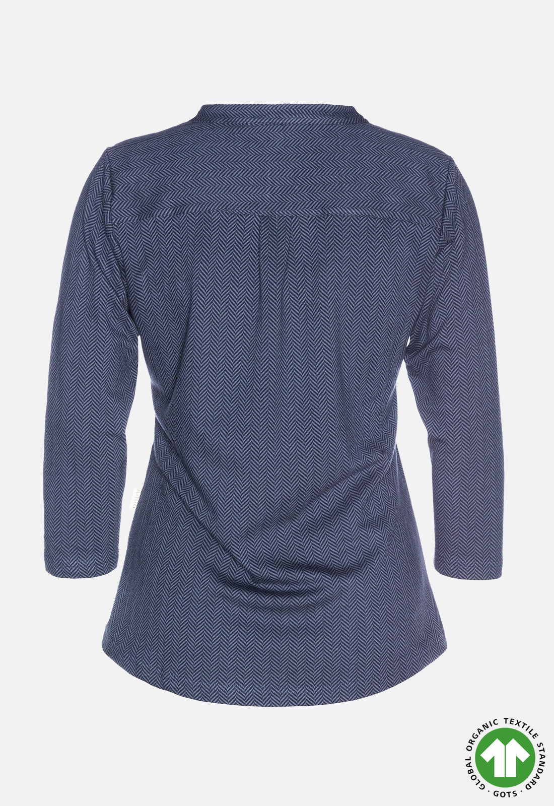 Short-sleeved shirt with button placket - GOTS certified - W24Top-G9