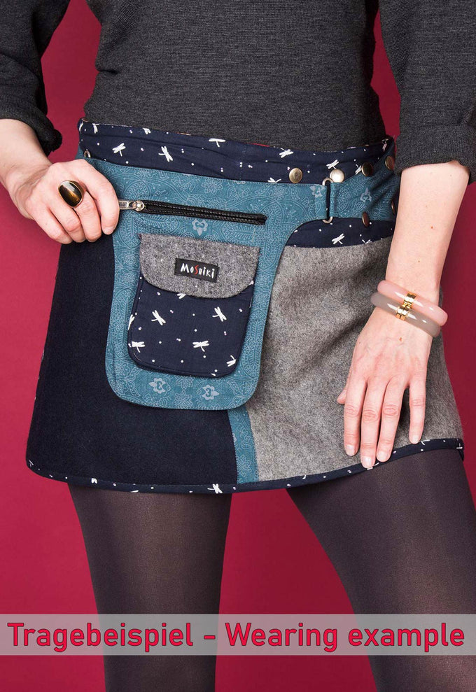  Tragebeispiel Wickelrock Hot Cookie 1 Wool 35cm Moshiki
