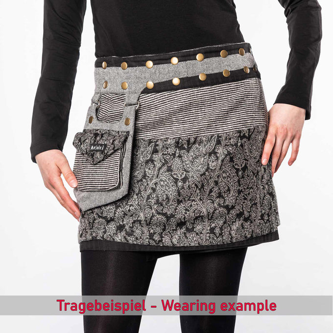  Tragebeispiel Moshiki Wickelrock Hot Cookie 13 Woven 40 cm Moshiki
