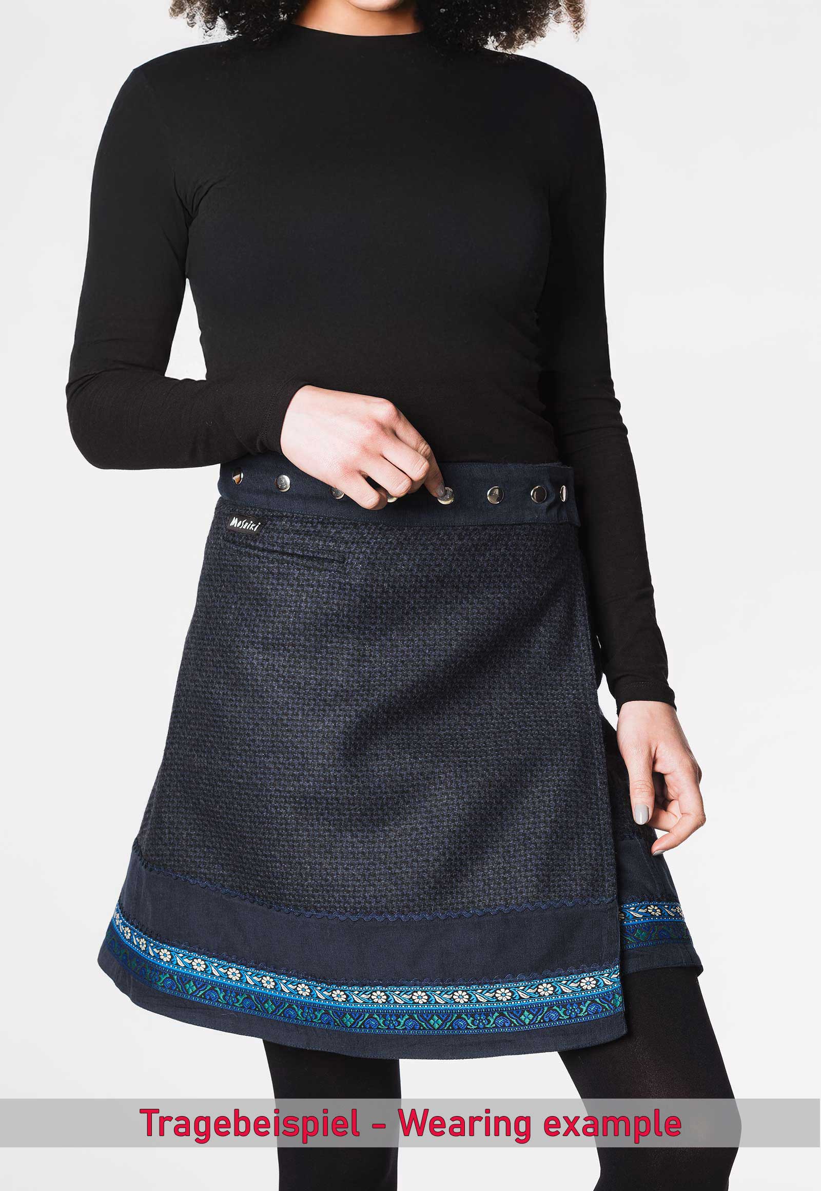 Tragebeispiel Hot Cookie 27 Tweed 50 cm Wickelrock