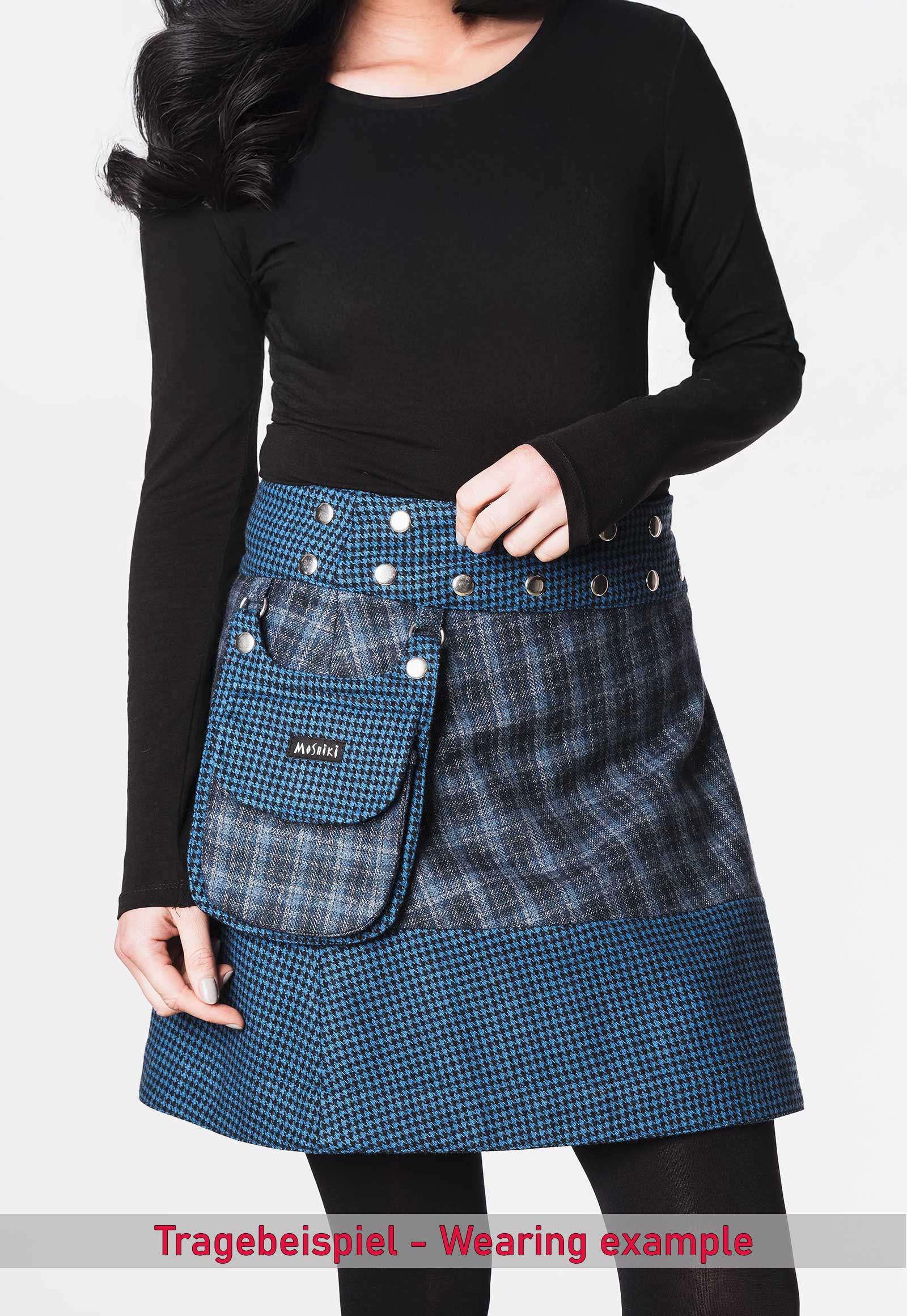 Tragebeispiel Hot Cookie 28 Tweed 45 cm Wickelrock