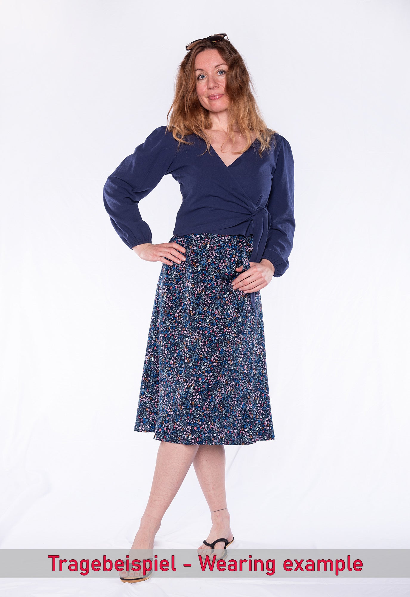 Tragebeispiel Moshiki RSK 101 Rayon 70 cm Wickelrock