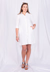 Lockeres Hemdkleid mit halblangen Ärmeln - CD02S23