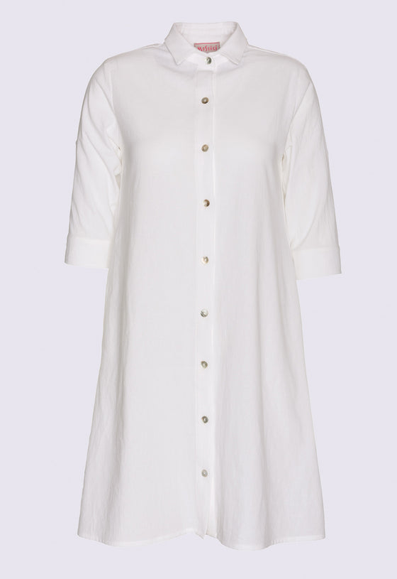 Lockeres Hemdkleid mit halblangen Ärmeln - CD02S23