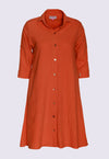 Lockeres Hemdkleid mit halblangen Ärmeln - CD02S23
