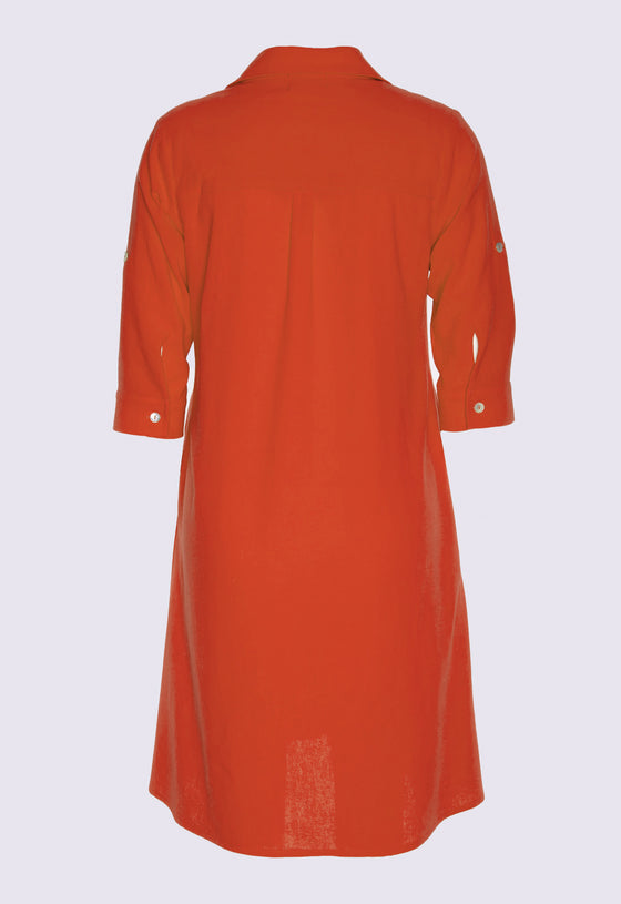 Lockeres Hemdkleid mit halblangen Ärmeln - CD02S23