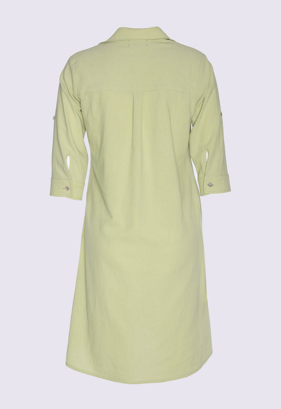 Lockeres Hemdkleid mit halblangen Ärmeln - CD02S23