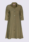Lockeres Hemdkleid mit halblangen Ärmeln - CD02S23