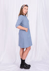 Lockeres Hemdkleid mit halblangen Ärmeln - CD02S23