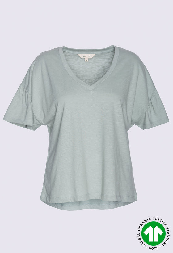 Oversized Shirt mit V-Ausschnitt - GT09S23 (MORT113)