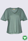 Oversized Shirt mit V-Ausschnitt - GT09S23 (MORT113)