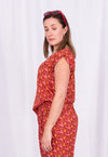 Lockeres Shirt mit angeschnittenem Ärmeln aus Rayon - RT02S23