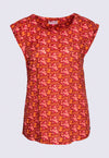 Lockeres Shirt mit angeschnittenem Ärmeln aus Rayon - RT02S23